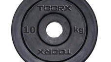 Disc fonta cauciucata TOORX 10 Kg, Diametru orificiu 25 mm