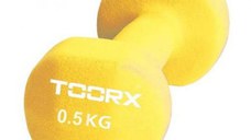 Gantera Neopren TOORX MN-05, 0.5 kg (Galben)