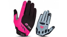 Manusi Pro B-RACE cu gel, marimea S, Negru/Fuxia