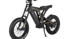 Scuter electric VSETT Eagle, Motor 750W, Viteza maxima 40km/h, autonomie 80km, baterie 48V/20Ah, roti 20inch, franare pe disc (Negru)