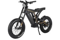 Scuter electric VSETT Eagle, Motor 750W, Viteza maxima 40km/h, autonomie 80km, baterie 48V/20Ah, roti 20inch, franare pe disc (Negru) - 1