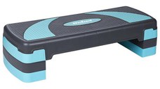 Stepper Aerobic Rebel Active, 3 Nivele (Gri/Albastru)