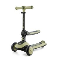 Trotineta copii 2-in-1 cu sezut KinderKraft Halley, Verde - 1