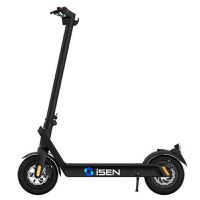 Trotineta electrica pliabila iSEN X9 Plus 2023, roti 10inch, 500W, autonomie maxima 65km, viteza 36km/h, baterie detasabila 15.6Ah (Negru) - 1