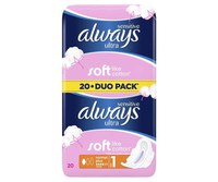 ALWAYS Sensitive duo pack Ultra Plus, 20 bucati - 1