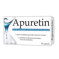 Apuretin, 30 capsule, retentie de apa - 1