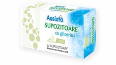 Assista Supozitoare cu glicerina bebe 850 mg x 12