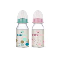 BabyNova Biberon sticla decorat, 120ml - 1