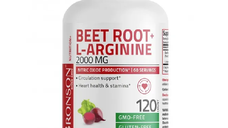 BeetRoot Extract Radacina Sfecla + L-arginine, 2000 mg, 120 capsule, Bronson Laboratories