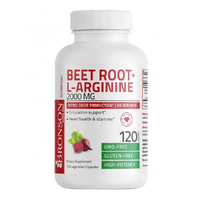 BeetRoot Extract Radacina Sfecla + L-arginine, 2000 mg, 120 capsule, Bronson Laboratories - 1