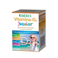 Beres Vitamina D3 Junior 800 UI, 50 comprimate - 1