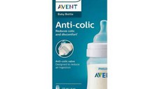 Biberon anticolici, tetina debit 1, 0 luni+, 125 ml, Philips Avent