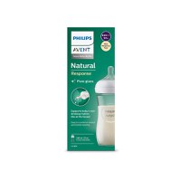 Biberon din sticla Natural Response, 1 luna +, 240 ml, Philips Avent - 1