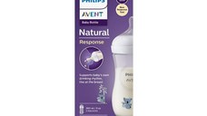 Biberon Natural Response, 1 luna +, 260 ml, Koala, Philips Avent