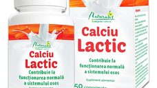 Calciu lactic, 50 comprimate, Naturalis