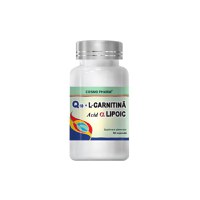 Cosmopharm Q10+L-Carnitina si Acid Lipoic, 30 capsule - 1