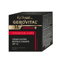 Crema antirid restructuranta SPF 10 H3 Derma+ Premium Care, 50 ml, Gerovital - 1