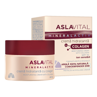 Crema hidratanta colagen SPF10 Mineralactiv, 50ml, Aslavital - 1