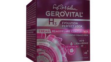 Crema remodelare contur fata H3 Evolution Perfect Look, 50 ml, Gerovital