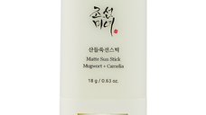 Crema tip stick cu SPF50+, PA++++, Matte Sun Stick, Mugwort+Camelia, 18g, Beauty of Joseon