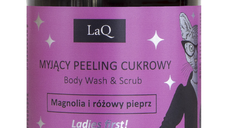 Gel de dus si peeling magnolie si piper roz, 220g, LaQ