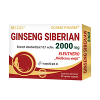 Ginseng Siberian, 2000 mg, 30 comprimate, Cosmo Pharm - 1