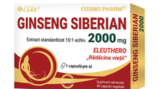 Ginseng Siberian, 2000 mg, 30 comprimate, Cosmo Pharm