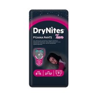 HUGGIES DryNites chiloti absorbanti 27-57 kg, fetite 8-15 ani, 9 bucati - 1