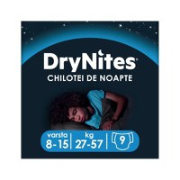 HUGGIES DryNites chiloti absorbanti 27-57kg, baieti 8-15 ani, 9 bucati - 1