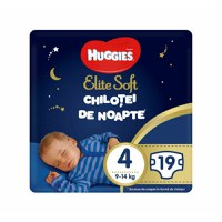 Huggies Pants Elite Soft de Noapte, Nr. 4, 9-14 kg, 19 bucati - 1