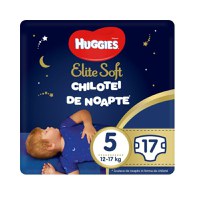 Huggies Pants Elite Soft de Noapte, Nr.5, 12-17kg, 17 bucati - 1