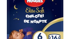 Huggies Pants Elite Soft de Noapte, Nr.6, 15-25kg, 16 bucati