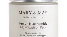 Masca cu extract de lamaie si niacinamide Glow Mask, 125g, Mary and May