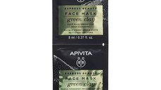 Masca curatare cu argila verde pentru ten gras, 2*8 ml, Apivita