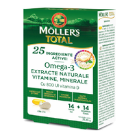 Mollers Total, 14 capsule + 14 comprimate, Moller's - 1