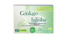 Naturalis Ginkgo biloba 40mg, 20 capsule.