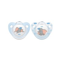 NUK Suzeta Disney Dumbo, silicon, M3, 18-36luni, 2 bucati - 1