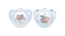 NUK Suzeta Disney Dumbo, silicon, M3, 18-36luni, 2 bucati