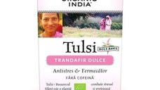 ORGANIC INDIA Ceai Tulsi Trandafir Dulce Antistres & Fermecator BIO, 18 plicuri