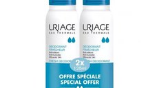 Pachet Deodorant spray cu piatra de alaun, 2x125 ml, Uriage