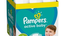 Pampers Scutece Active Baby, Marimea 6 Extra Large, 13 -18 kg, 128 bucati