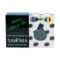 Sapun Natural Carbune si Arbore de Ceai, 90g, Savonia - 1