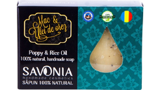 Sapun Natural Mac si Ulei de Orez, 90g, Savonia