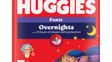 Scutece chilotel de noapte Overnights, Nr.5, 12-17 kg, 24 bucati, Huggies