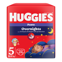 Scutece chilotel de noapte Overnights, Nr.5, 12-17 kg, 24 bucati, Huggies - 1