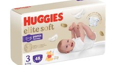 Scutece chilotel Elite Soft Pants 3, 6-11 kg, 48 bucati, Huggies