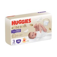 Scutece chilotel Elite Soft Pants 3, 6-11 kg, 48 bucati, Huggies - 1