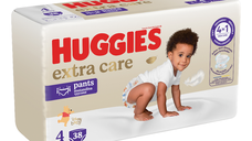 Scutece chilotel Extra Care Pants, Nr.4, 9-14 kg, 38 bucati, Huggies