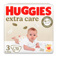 Scutece Extra Care Nr.3, 6-10 kg, 72 bucati, Huggies - 1