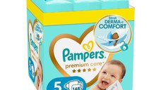 Scutece Premium Care, marimea 5, 11-16 kg, 148 bucati, Pampers